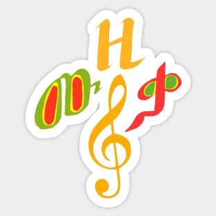 Ethiopian Music Sticker